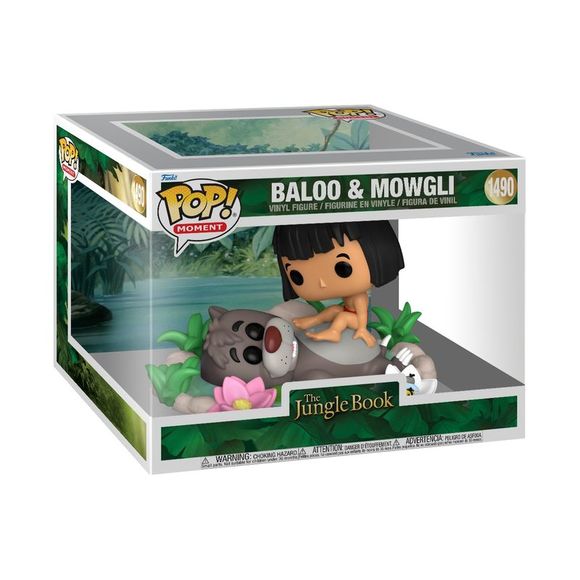 Funko POP! Moment Disney The Jungle Book Baloo & Mowgli 4.5" Vinyl Figure (1490) - Picture 2 of 3